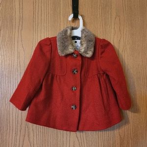 🇺🇲18m Red Corduroy Pea Coat